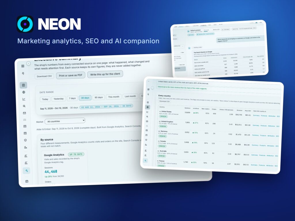 NEON (Marketing Analytics) project by KURA CORP